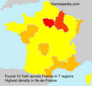 Surname Vath in France Surname Vath in France