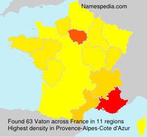 Surname Vaton in France Surname Vaton in France