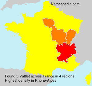 Surname Vattlet in France Surname Vattlet in France