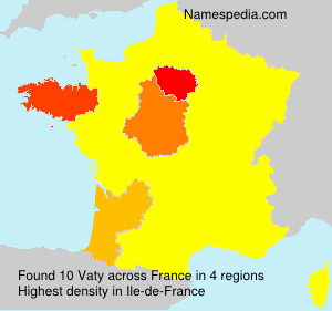 Surname Vaty in France Surname Vaty in France