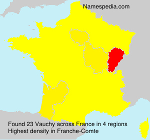 Surname Vauchy in France