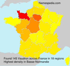 Surname Vaudron in France Surname Vaudron in France