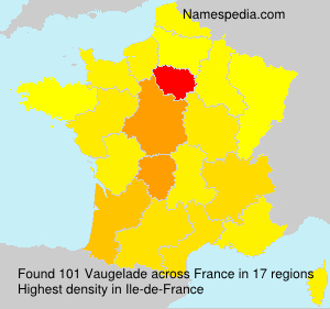 Surname Vaugelade in France Surname Vaugelade in France