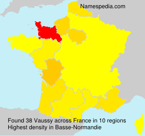 Surname Vaussy in France Surname Vaussy in France