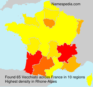 Surname Vecchiato in France