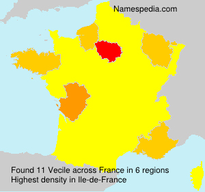 Surname Vecile in France Surname Vecile in France