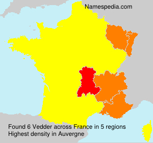 Surname Vedder in France Surname Vedder in France