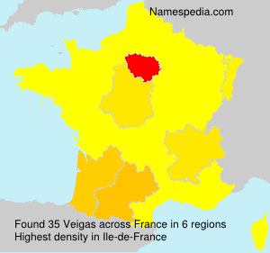 Surname Veigas in France Surname Veigas in France
