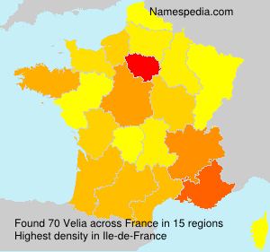 Surname Velia in France Surname Velia in France