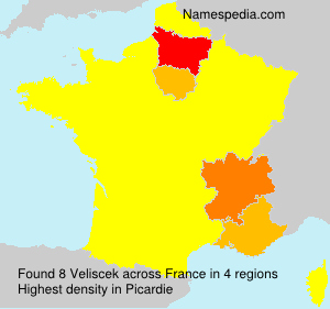 Surname Veliscek in France Surname Veliscek in France