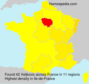 Surname Veljkovic in France Surname Veljkovic in France