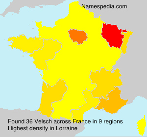 Surname Velsch in France Surname Velsch in France