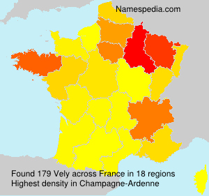 Surname Vely in France Surname Vely in France