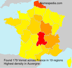 Surname Veniat in France Surname Veniat in France