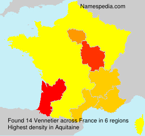 Surname Vennetier in France Surname Vennetier in France
