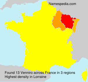 Surname Venniro in France Surname Venniro in France