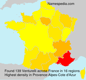 Surname Venturelli in France Surname Venturelli in France