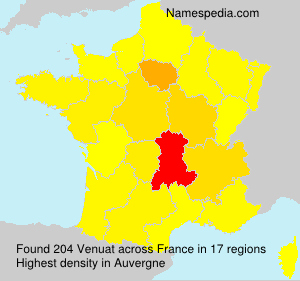 Surname Venuat in France Surname Venuat in France