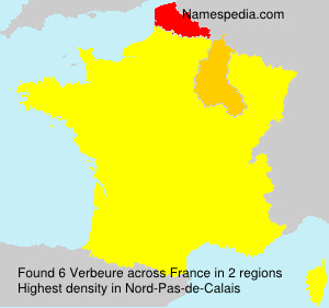 Surname Verbeure in France Surname Verbeure in France
