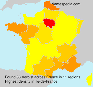 Surname Verbist in France Surname Verbist in France