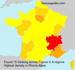 Surname Verborg in France Surname Verborg in France