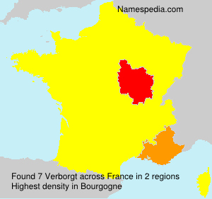 Surname Verborgt in France Surname Verborgt in France