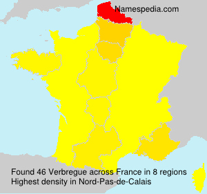 Surname Verbregue in France Surname Verbregue in France