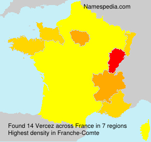 Surname Vercez in France Surname Vercez in France