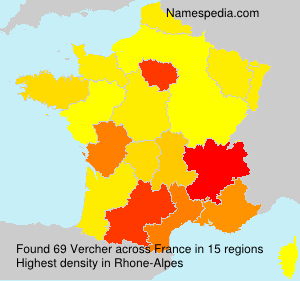 Surname Vercher in France Surname Vercher in France
