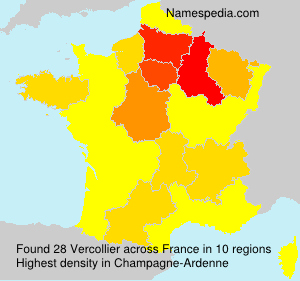 Surname Vercollier in France Surname Vercollier in France