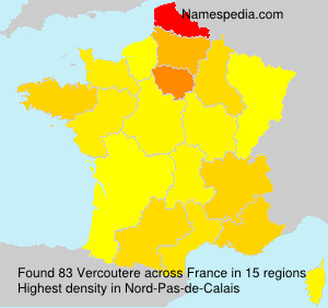 Surname Vercoutere in France Surname Vercoutere in France