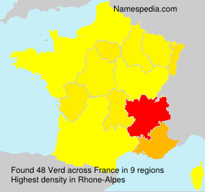 Surname Verd in France Surname Verd in France