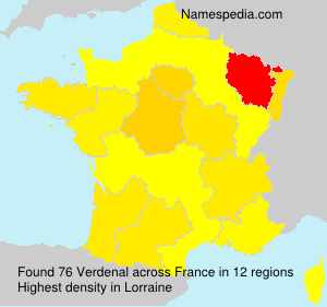 Surname Verdenal in France Surname Verdenal in France