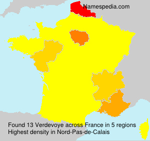 Surname Verdevoye in France Surname Verdevoye in France