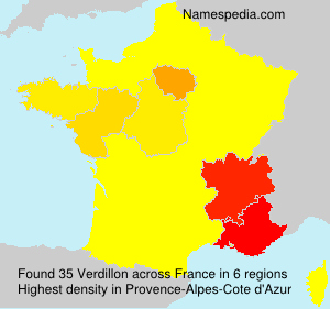 Surname Verdillon in France Surname Verdillon in France