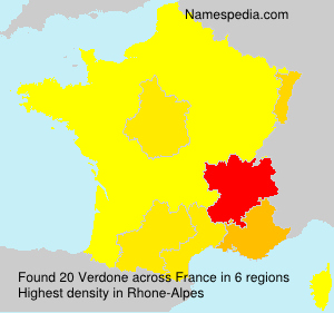 Surname Verdone in France