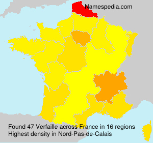 Surname Verfaille in France Surname Verfaille in France