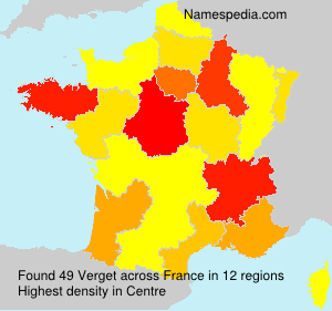 Surname Verget in France