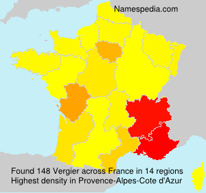 Surname Vergier in France Surname Vergier in France