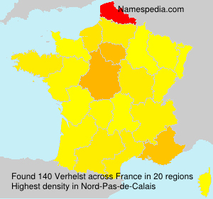 Surname Verhelst in France Surname Verhelst in France