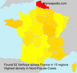 Surname Verhoye in France Surname Verhoye in France