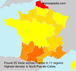 Surname Verie in France Surname Verie in France