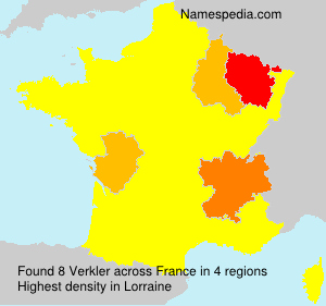 Surname Verkler in France Surname Verkler in France