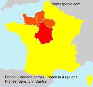 Surname Verland in France Surname Verland in France