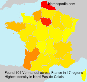 Surname Vermandel in France Surname Vermandel in France