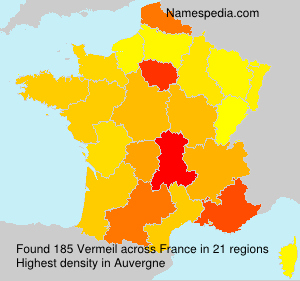 Surname Vermeil in France Surname Vermeil in France