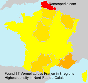 Surname Vermel in France