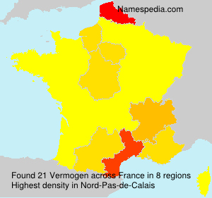 Surname Vermogen in France Surname Vermogen in France