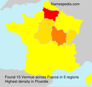 Surname Vermue in France Surname Vermue in France