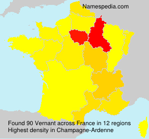 Surname Vernant in France Surname Vernant in France